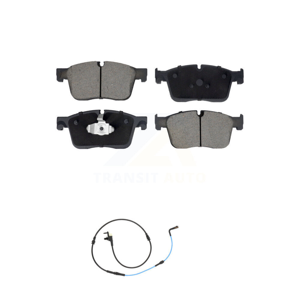 Ceramic Disc Brake Pads And Wear Sensors Front Kit For Jaguar XE XF