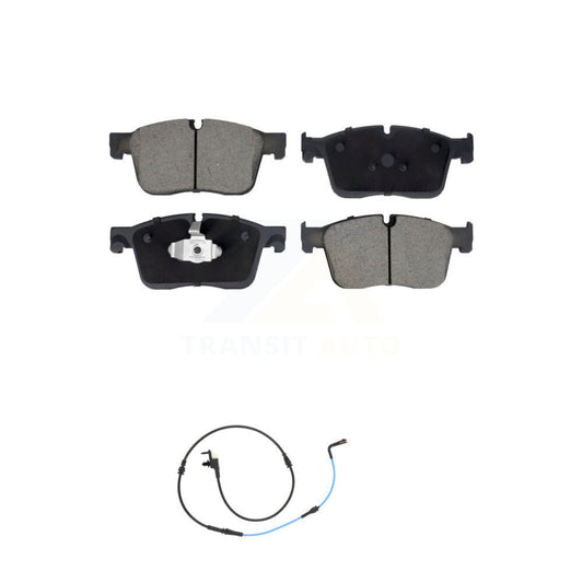 Ceramic Disc Brake Pads And Wear Sensors Front Kit For Jaguar XE XF