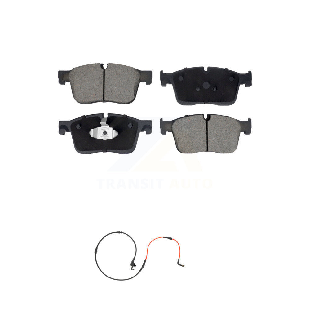 Ceramic Disc Brake Pads And Wear Sensors Front Kit For Jaguar XE