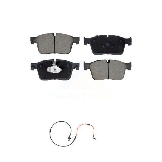 Ceramic Disc Brake Pads And Wear Sensors Front Kit For Jaguar XE