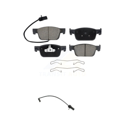 Ceramic Disc Brake Pads And Extra Wear Sensors Front Kit For Audi A4 Quattro