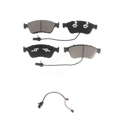 Ceramic Disc Brake Pads And Extra Wear Sensors Front Kit For 2011 Audi S6 5.2L
