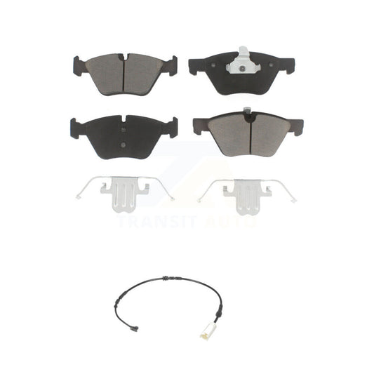 Ceramic Disc Brake Pads And Wear Sensors Front Kit For BMW 128i 3.0L