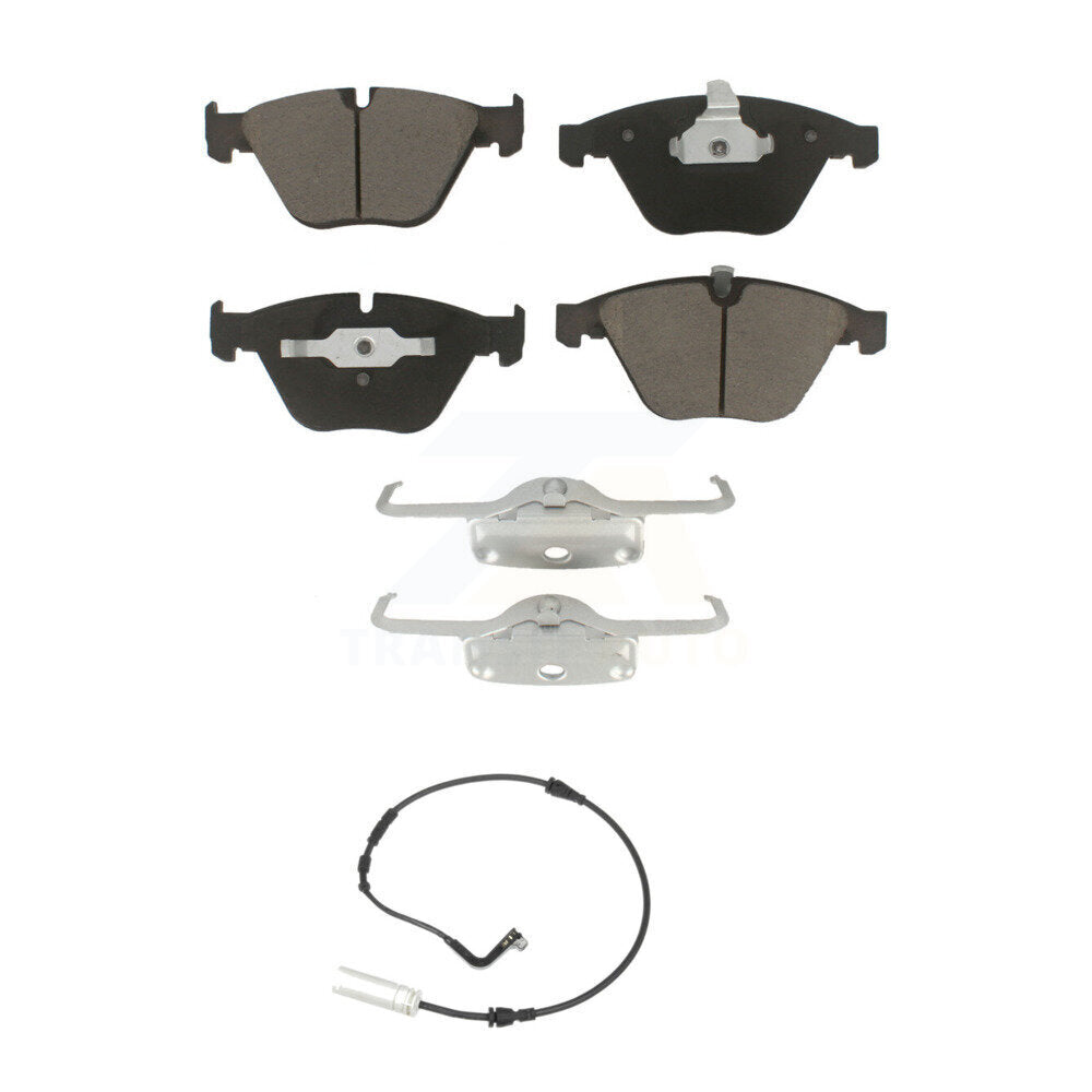 Ceramic Disc Brake Pads And Wear Sensors Front Kit For BMW 328i 323i