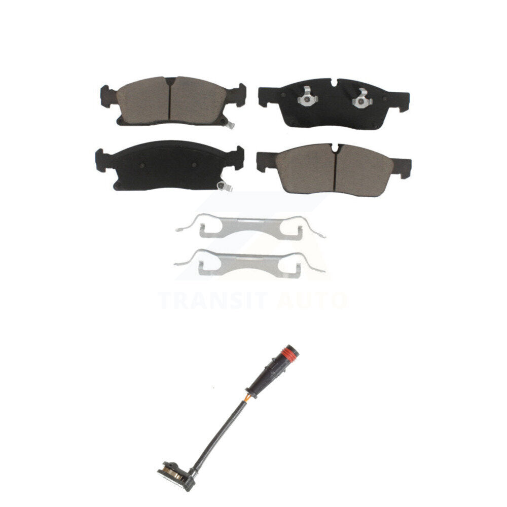 Ceramic Brake Pads & Wear Sensor Front Kit For Mercedes-Benz ML350 GLE350 GLE400