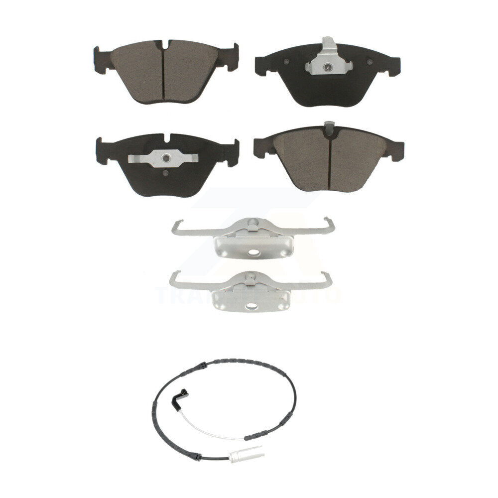 Ceramic Brake Pads Wear Sensor Front Kit For 2009-2010 BMW 328i xDrive 335i 3.0L
