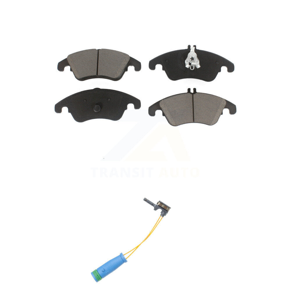 Ceramic Disc Brake Pads And Wear Sensors Front Kit For Mercedes-Benz C250 E400