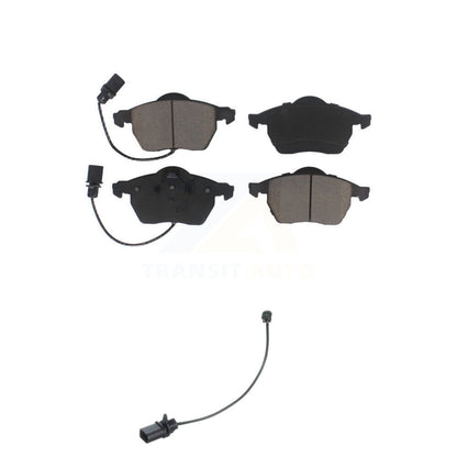 Ceramic Disc Brake Pads And Extra Wear Sensors Front Kit For Volkswagen Passat