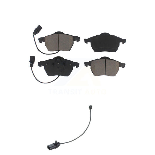 Ceramic Disc Brake Pads And Extra Wear Sensors Front Kit For Volkswagen Passat