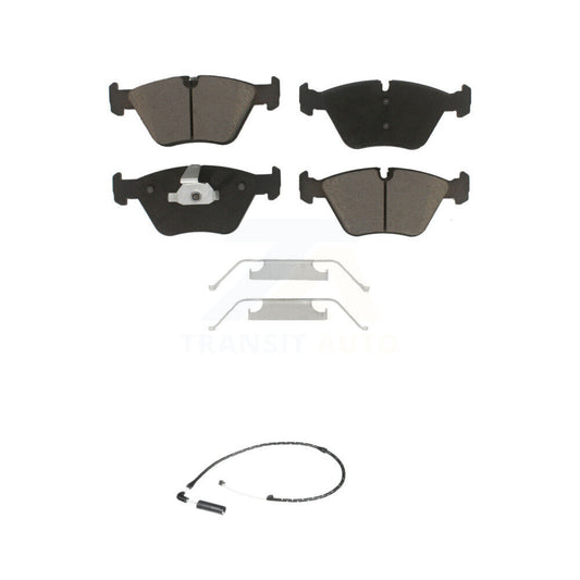 Ceramic Disc Brake Pads And Wear Sensors Front Kit For 2004-2010 BMW X3