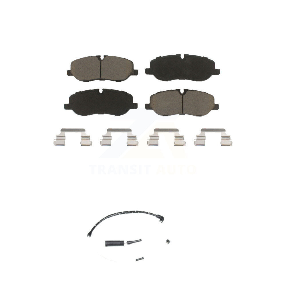 Ceramic Disc Brake Pads And Wear Sensors Front Kit For Land Rover Range