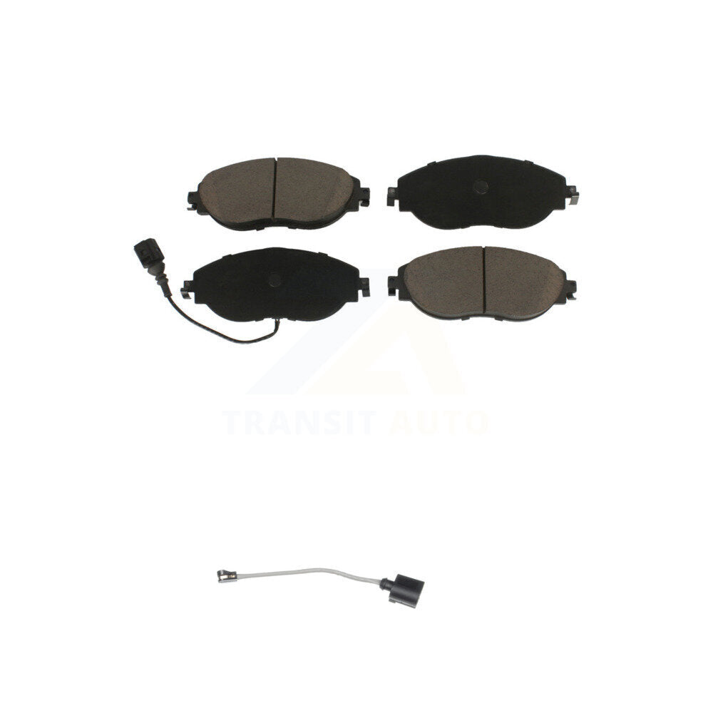 Ceramic Brake Pad Extra Wear Sensor Front Kit For Volkswagen Tiguan Jetta Audi R