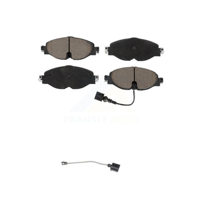 Ceramic Brake Pad Extra Wear Sensor Front Kit For Volkswagen Jetta Golf Taos GTI