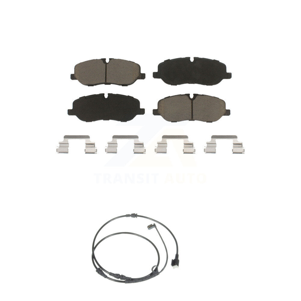Ceramic Disc Brake Pads And Wear Sensors Front Kit For Land Rover Range Sport