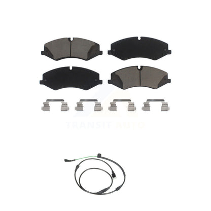 Ceramic Disc Brake Pads And Wear Sensors Front Kit For Land Rover LR4