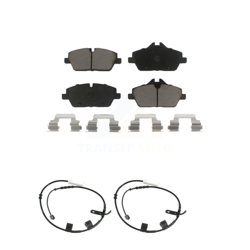 Ceramic Disc Brake Pads And Wear Sensor Pairs Front Kit For Mini Cooper