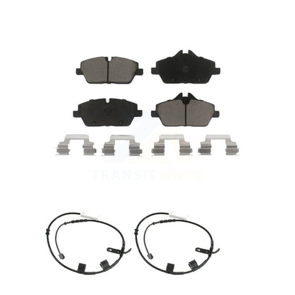 Ceramic Disc Brake Pads And Wear Sensor Pairs Front Kit For Mini Cooper