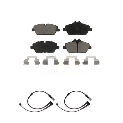 Ceramic Disc Brake Pads And Wear Sensor Pairs Front Kit For Mini Cooper
