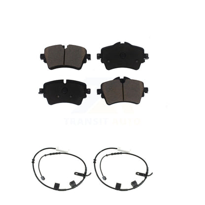 Ceramic Disc Brake Pads And Wear Sensor Pair Front Kit For 2015 Mini Cooper 1.6L
