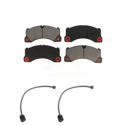 Ceramic Disc Brake Pad Wear Sensor Pair Front Kit For Porsche Cayenne Volkswagen