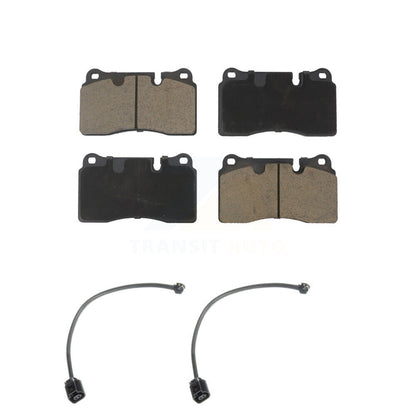 Ceramic Disc Brake Pads And Wear Sensor Pairs Front Kit For Volkswagen Touareg