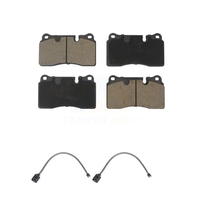 Ceramic Disc Brake Pads And Wear Sensor Pairs Front Kit For Volkswagen Touareg
