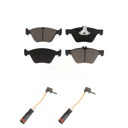 Ceramic Disc Brake Pads & Wear Sensor Pair Front Kit For Mercedes-Benz E350 E300