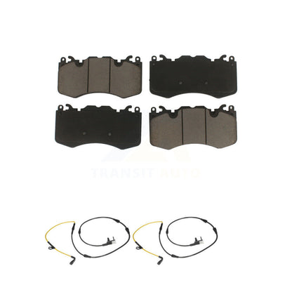 Ceramic Disc Brake Pad And Wear Sensor Pair Front Kit For Land Rover Range Sport