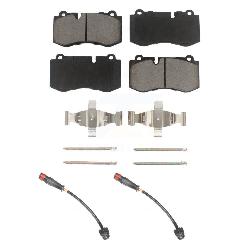 Ceramic Brake Pad & Wear Sensor Pair Front Kit For Mercedes-Benz S550 S450 CL550