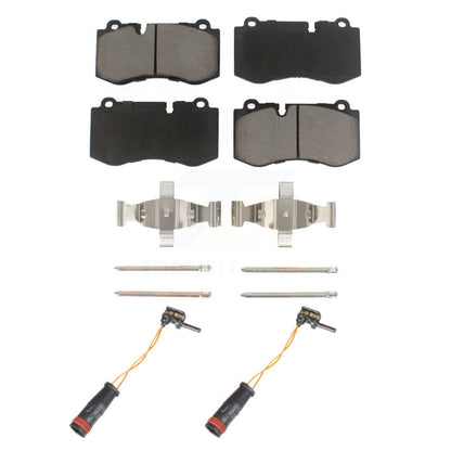 Ceramic Brake Pads Wear Sensor Pair Front Kit For Mercedes-Benz SL550 S350 CL550