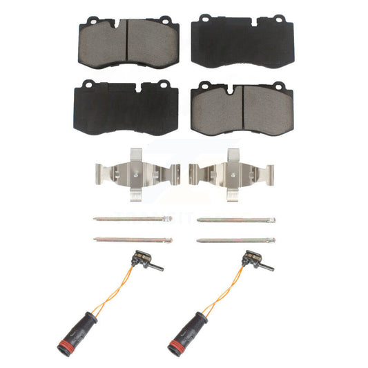 Ceramic Brake Pads Wear Sensor Pair Front Kit For Mercedes-Benz SL550 S350 CL550