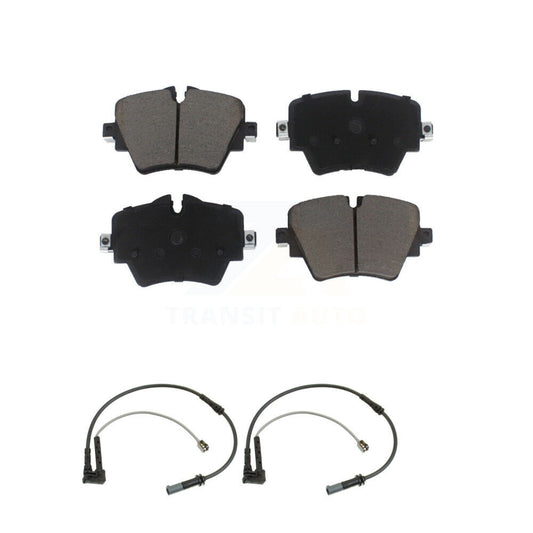 Ceramic Brake Pad & Wear Sensor Pair Front Kit For BMW X1 Mini Cooper Countryman