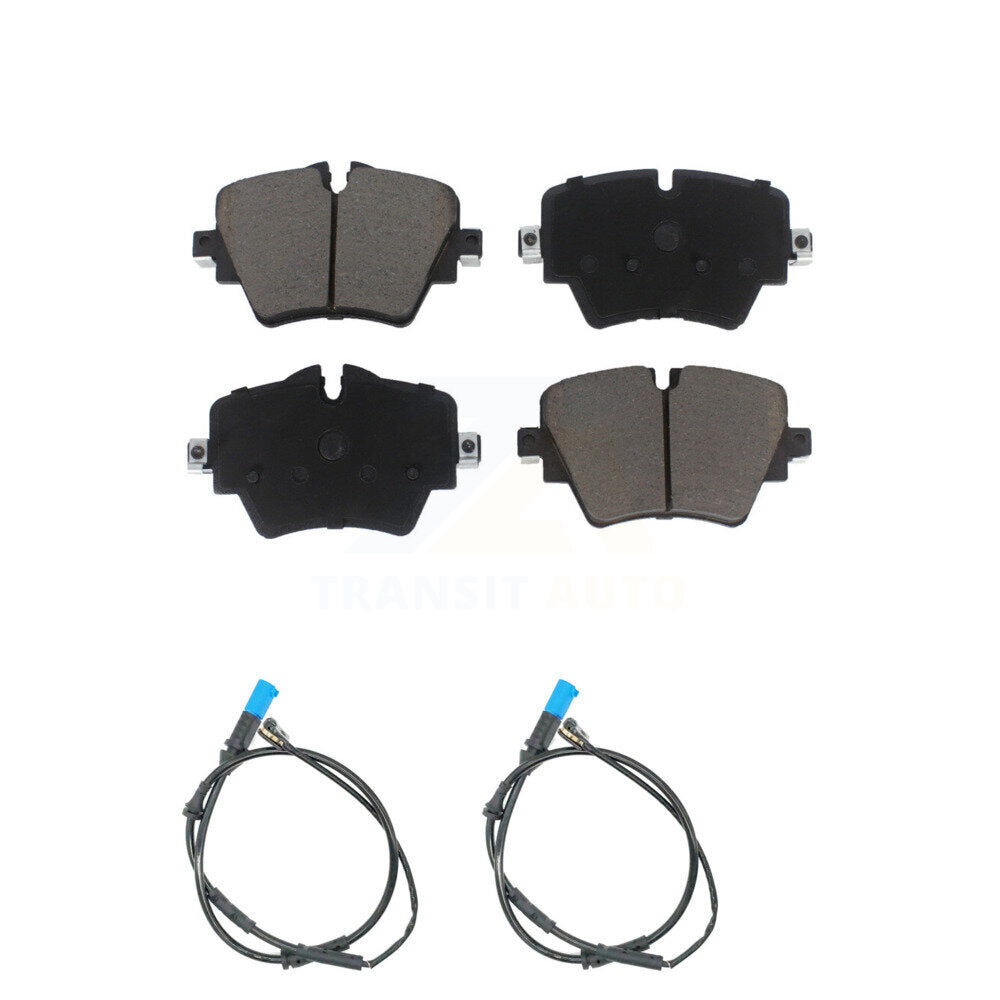 Ceramic Disc Brake Pads And Wear Sensor Pairs Front Kit For BMW X3 X4