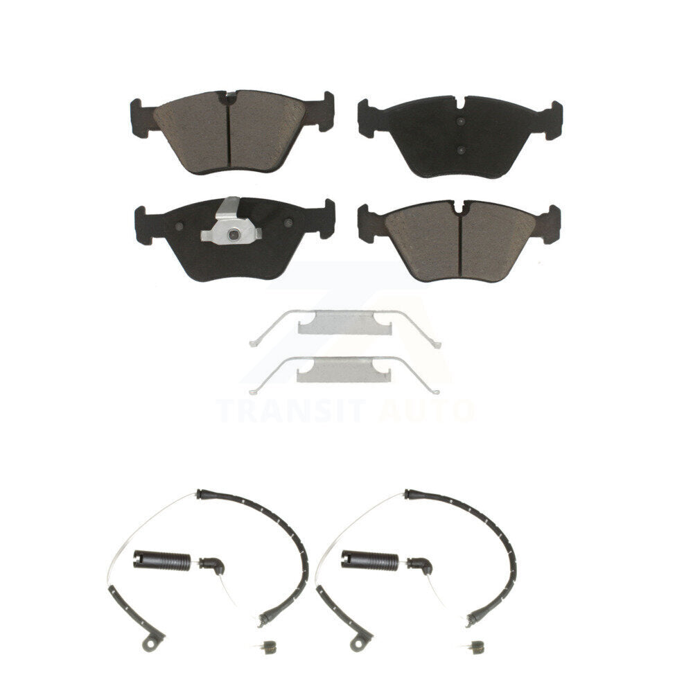 Ceramic Disc Brake Pads And Wear Sensor Pairs Front Kit For BMW Z4