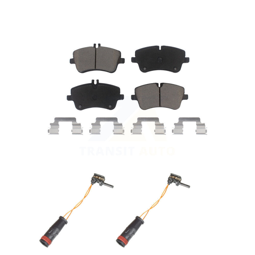 Ceramic Brake Pads & Wear Sensor Pair Front Kit For Mercedes-Benz C240 C230 C280