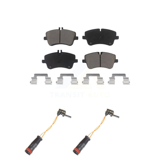 Ceramic Brake Pads & Wear Sensor Pair Front Kit For Mercedes-Benz C240 C230 C280