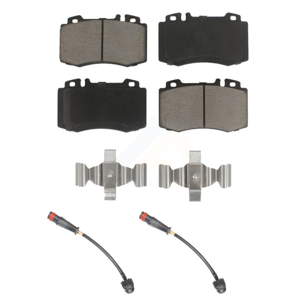 Ceramic Brake Pad & Wear Sensor Pair Front Kit For Mercedes-Benz SL500 SLK55 AMG