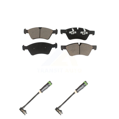Ceramic Disc Brake Pads And Wear Sensor Pairs Front Kit For Mercedes-Benz E550