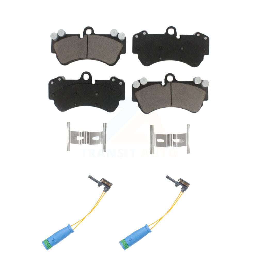 Ceramic Brake Pads & Wear Sensor Pair Front Kit For 17-18 Mercedes-Benz G550 4x4