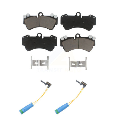 Ceramic Brake Pads & Wear Sensor Pair Front Kit For 17-18 Mercedes-Benz G550 4x4