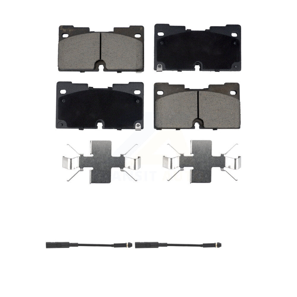 Ceramic Brake Pad Wear Sensor Pair Front Kit For GMC Chevrolet Silverado 1500 XL