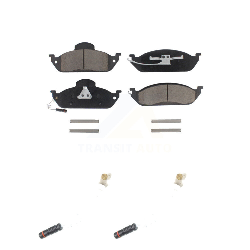 Ceramic Brake Pad Wear Sensor Pair Front Kit For Mercedes-Benz ML320 ML350 ML430