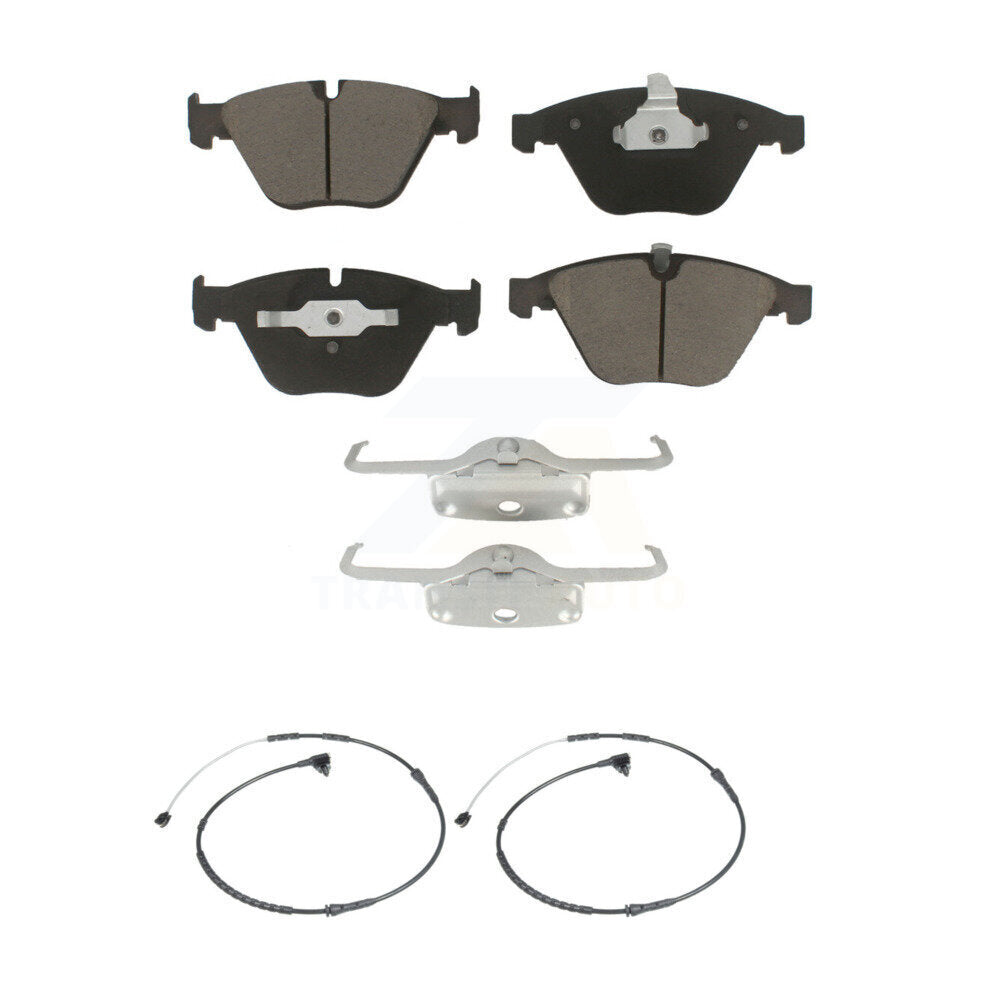 Ceramic Disc Brake Pads And Wear Sensor Pairs Front Kit For BMW Z4