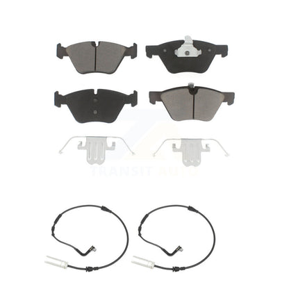 Ceramic Brake Pads & Wear Sensor Pair Front Kit For BMW 128i 328i 323i 325i 330i