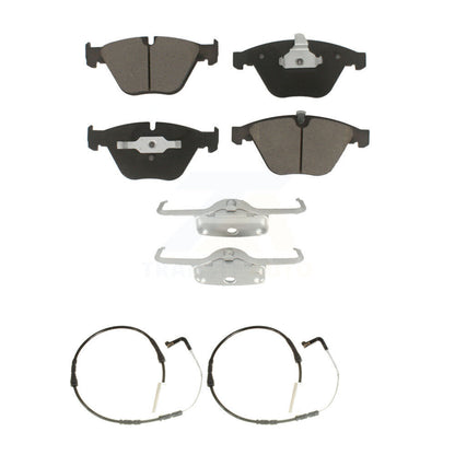 Ceramic Disc Brake Pads & Wear Sensor Pair Front Kit For BMW 335i 323i 328i 335d