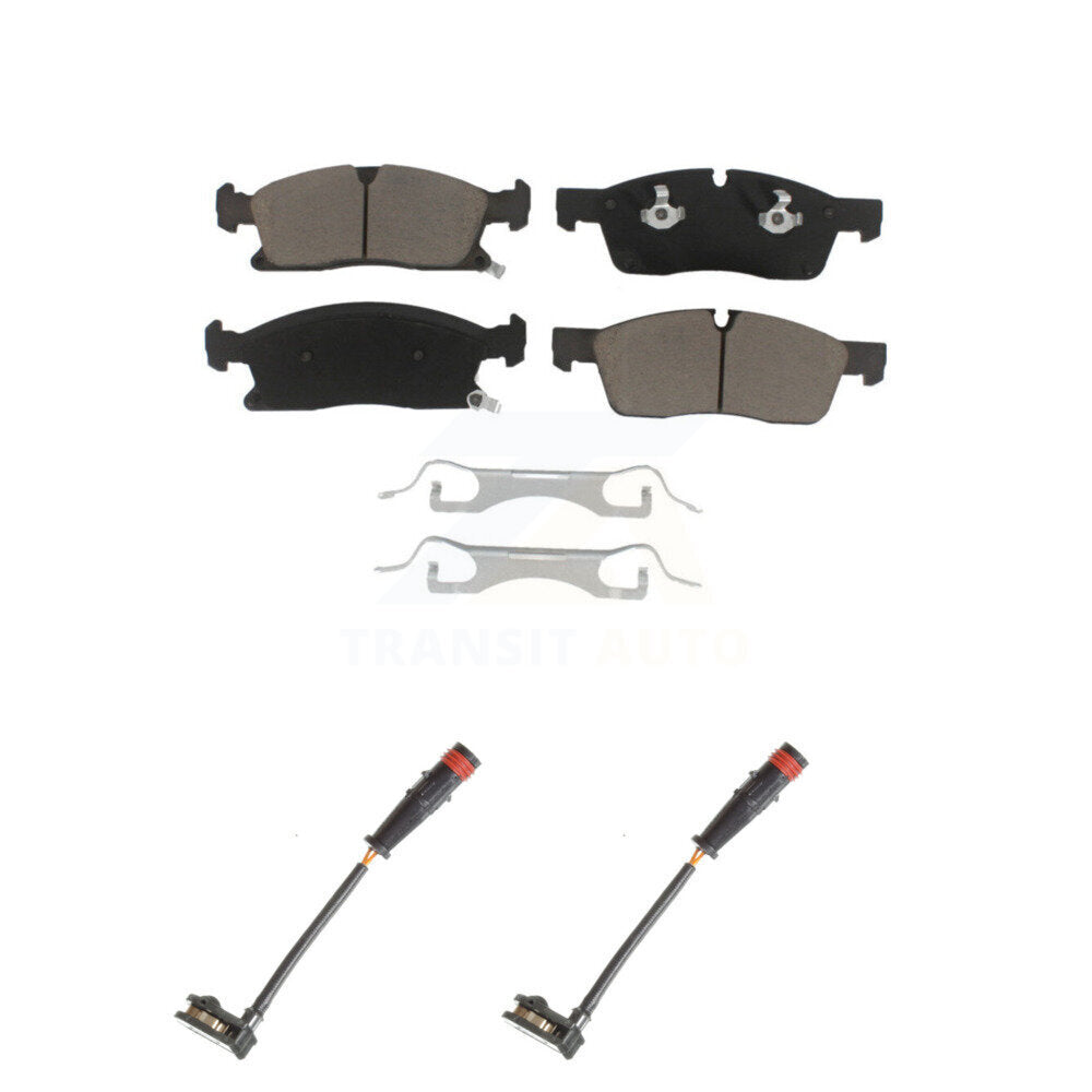 Ceramic Disc Brake Pad Wear Sensor Pair Front Kit For Mercedes-Benz ML350 GLE350