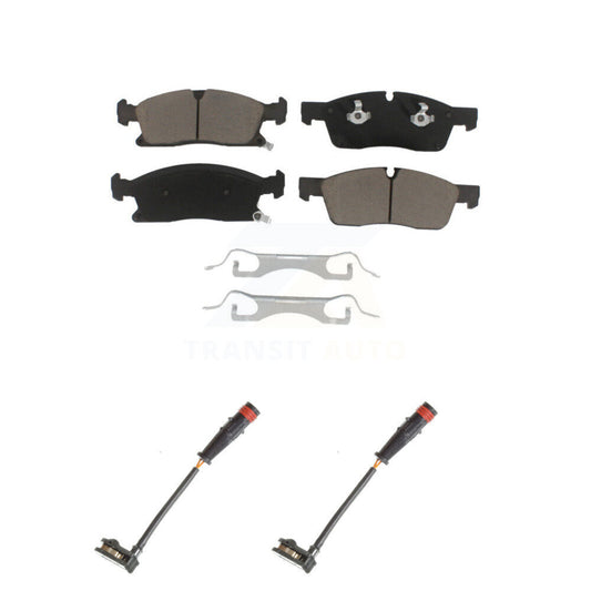 Ceramic Disc Brake Pad Wear Sensor Pair Front Kit For Mercedes-Benz ML350 GLE350