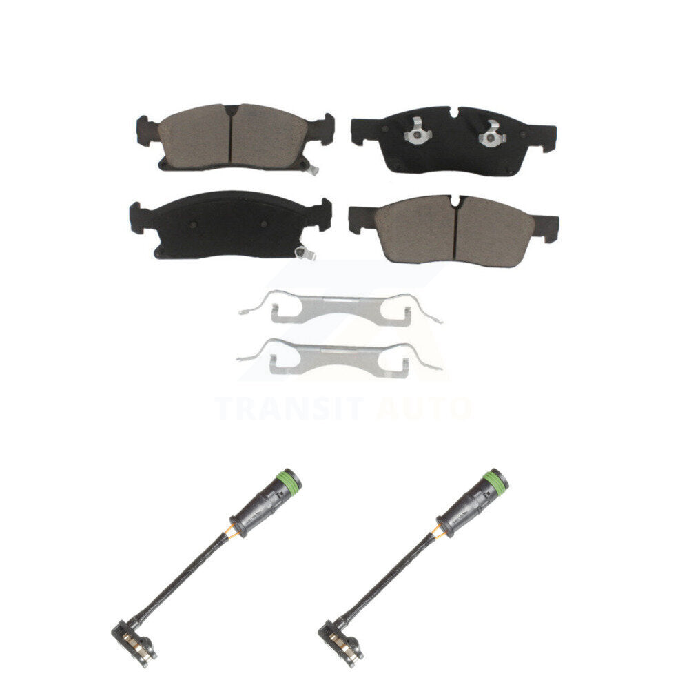 Ceramic Disc Brake Pad Wear Sensor Pair Front Kit For Mercedes-Benz GLE400 GL350