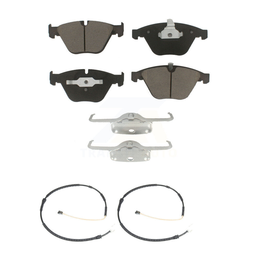 Ceramic Disc Brake Pads & Wear Sensor Pair Front Kit For BMW 335i xDrive X1 328i