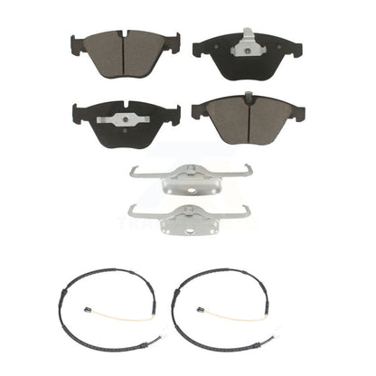 Ceramic Disc Brake Pads & Wear Sensor Pair Front Kit For BMW 335i xDrive X1 328i